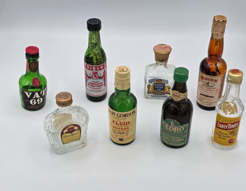 Vtg lot miniature empty - lot,