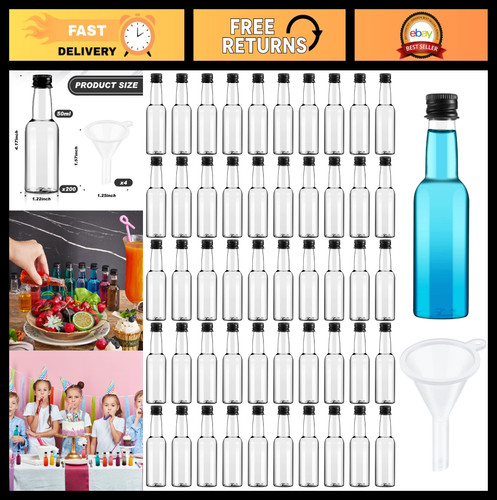 200 mini liquor bottles oz - bottles,