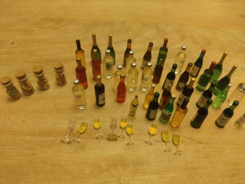 Miniature alcohol bottles - alcohol,