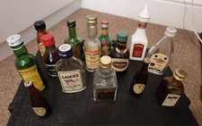  Vintage Miniature Alcohol