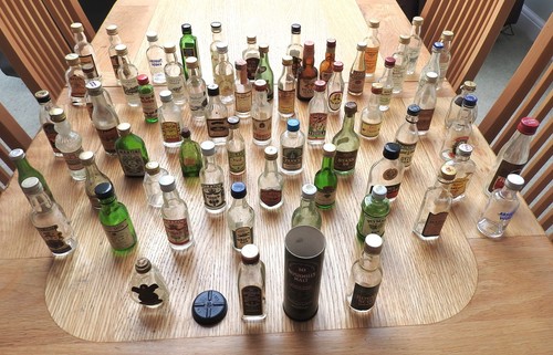 Miniatures empty alcohol - miniatures,