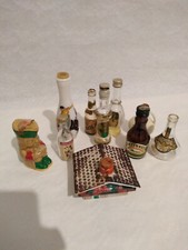 10 empty vintage miniature