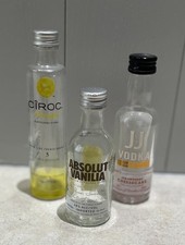3 x Miniature Alcohol vodka