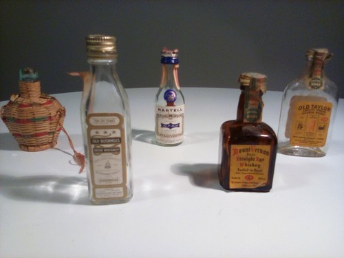 Vintage lot five empty mini - vintage,
