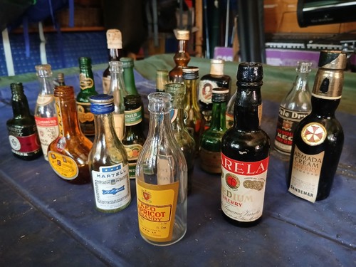 Miniature empty alcohol - empty,