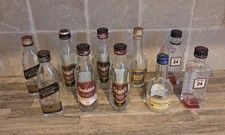 10 Empty Miniature Alcohol