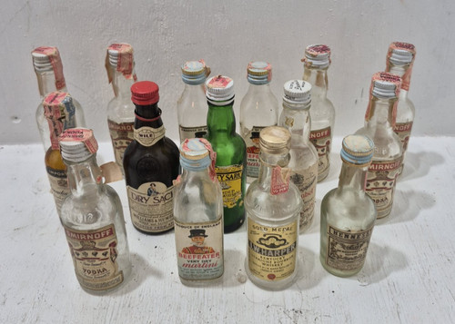 Lot empty vintage miniature - lot,